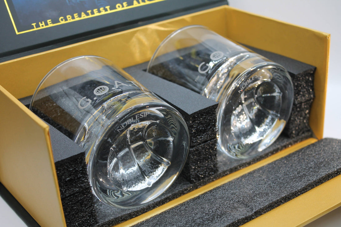 Whiskey BASKETBALL Glasses, Set of 2