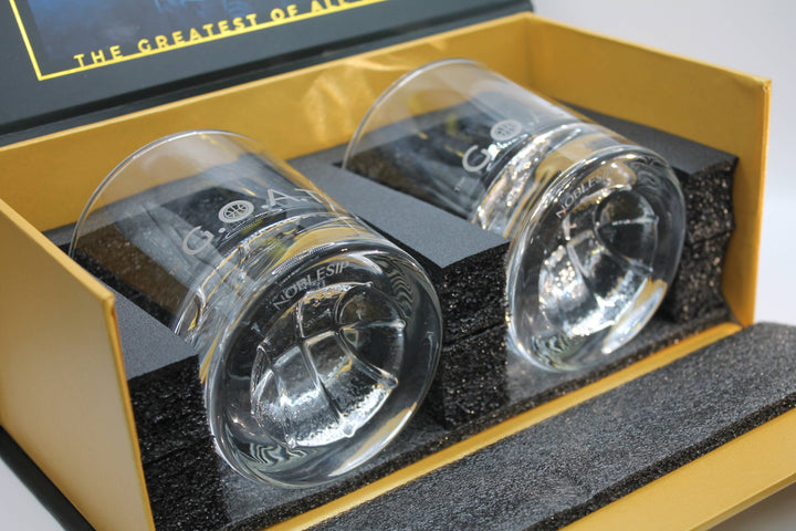 Whiskey BASKETBALL Glasses, Set of 2