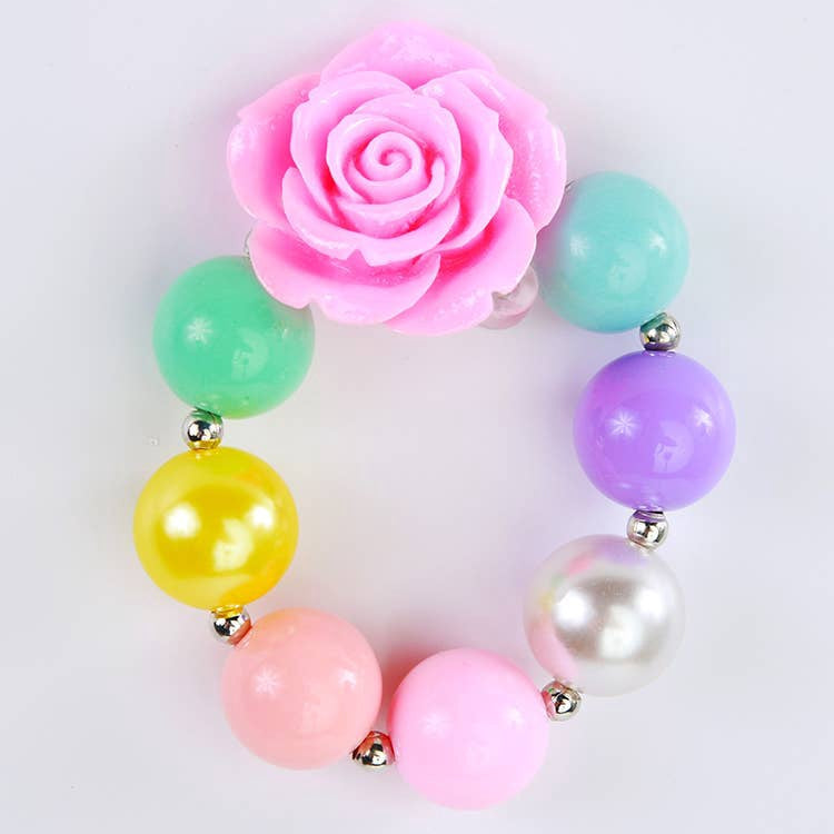 Chunky Beaded Pastel Necklace