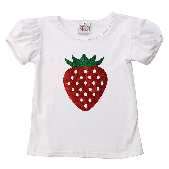 Strawberry Puff sleeve Tee