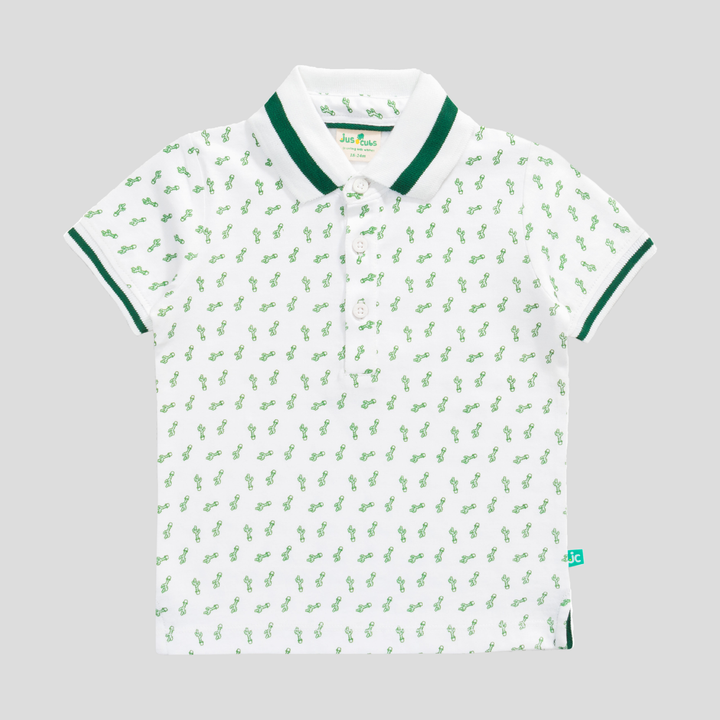 Half Sleeve Polo Shirt -Cactus