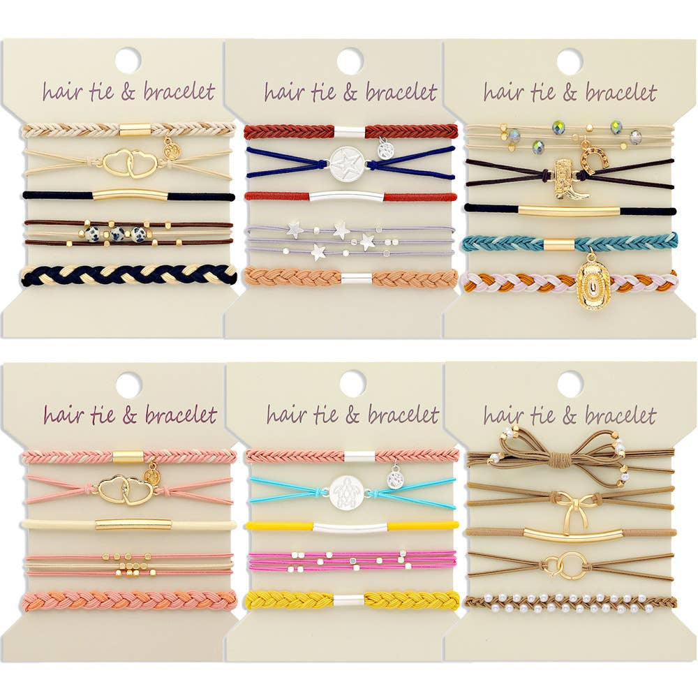 Hair Tie & Bracelet Set