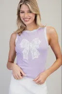 Lavender and Bows Tank