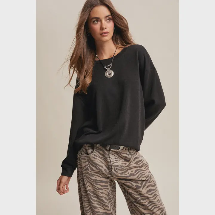 Brushed Knit Pullover