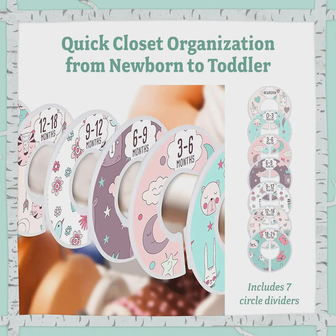 Baby closet dividers