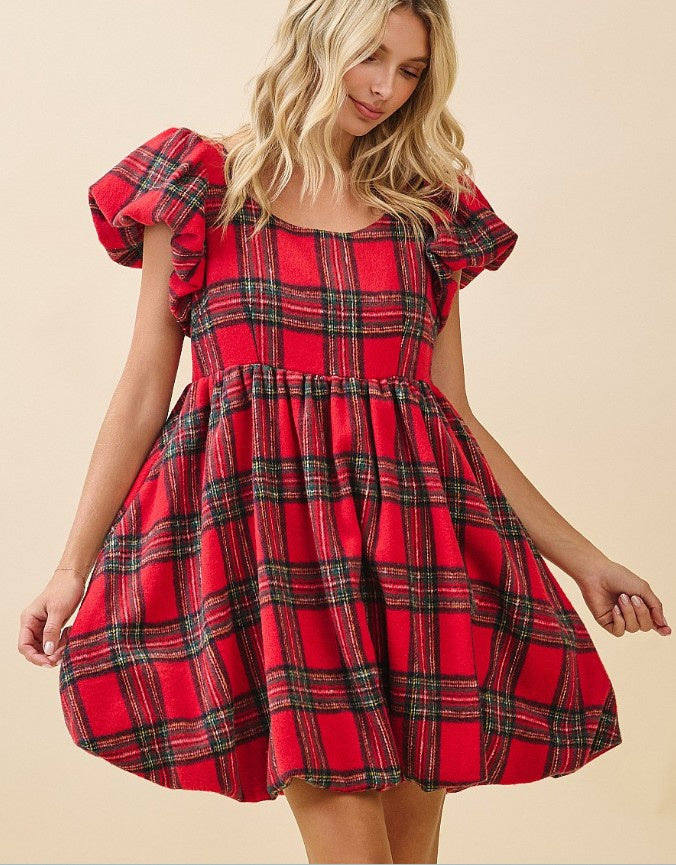 Plaid Holiday Dress