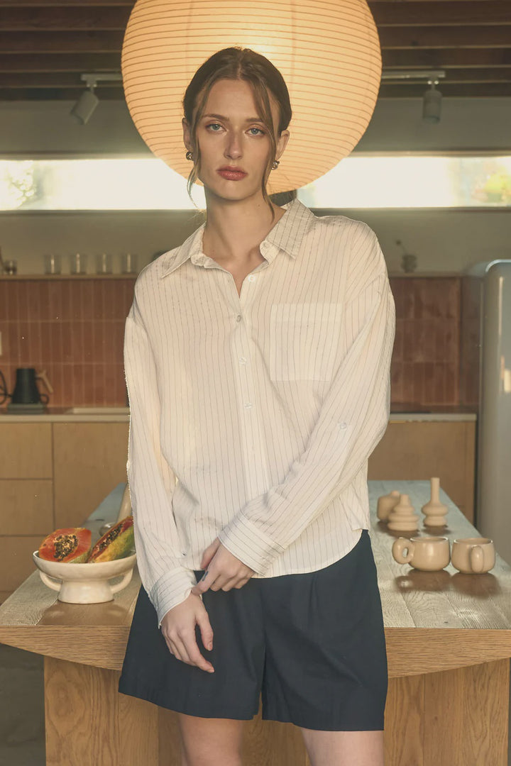 Pinstriped Button Down