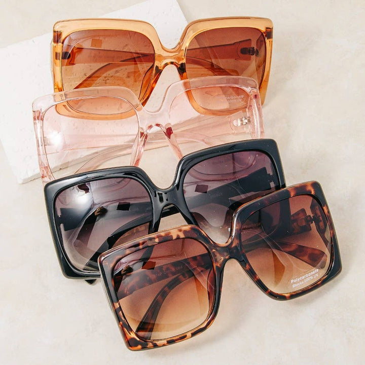 Thick Frame Square Sunglasses