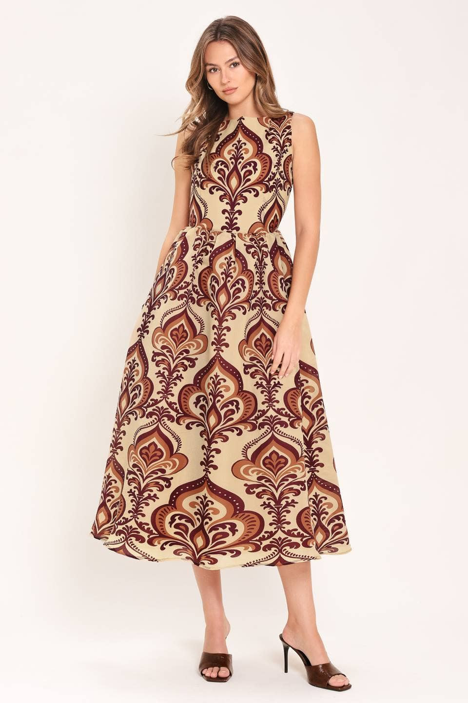 Printed Woven Midi