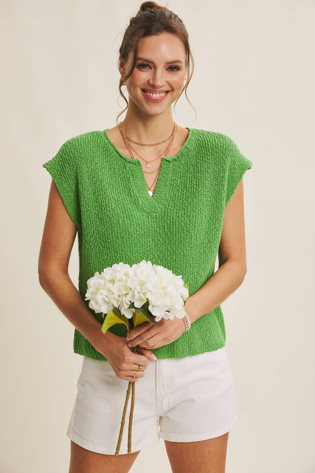 Effortless Cotton Slub Sweater