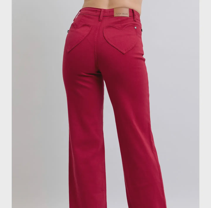 90's Straight W/Heart Shape pocket